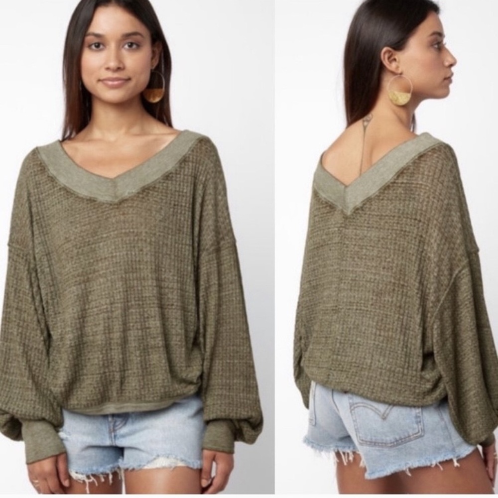 Free People Southside Thermal Moss